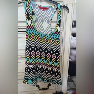 Colorful tank top very stretchy material